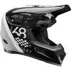 Casque de Motocross Reflex Sport Riot Noir/Blanc de gauche