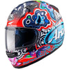 Casque Intégral de Moto Regent-X Graphique Multicolore incliné de droite