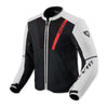 Manteau de Moto  GT-R 4 Air Rev'it Noir/Blanc, de face