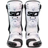 Bottes de Motocross Rex Air/ Sidi blanc noir, de face