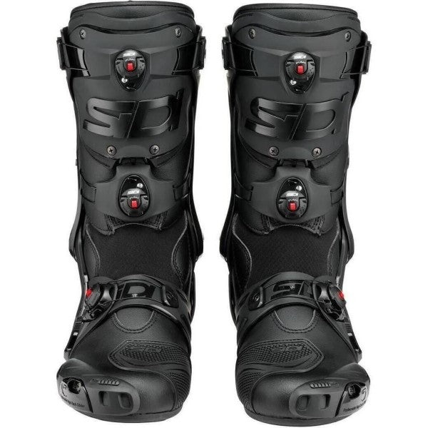 Bottes de Moto Rex Noir en paire de face