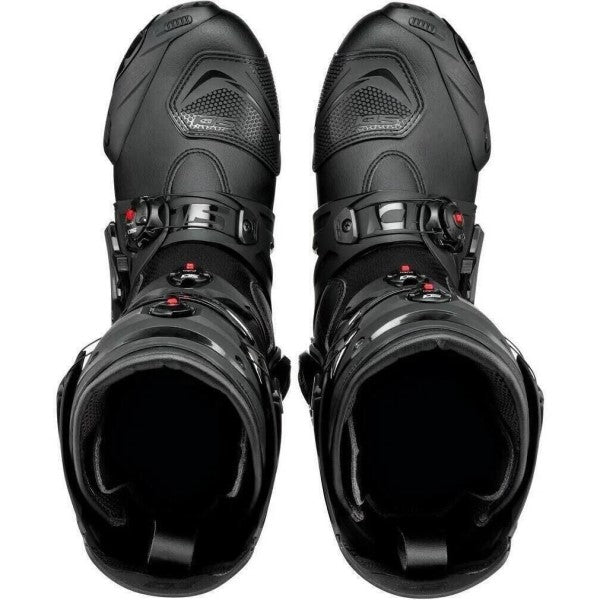 Bottes de Moto Rex Noir en paire de dessus
