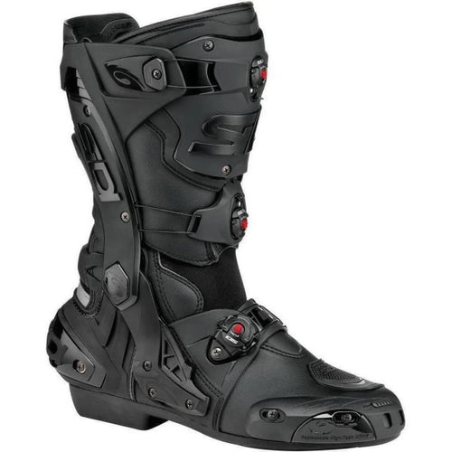 Bottes de Moto Rex Noir incliné de face