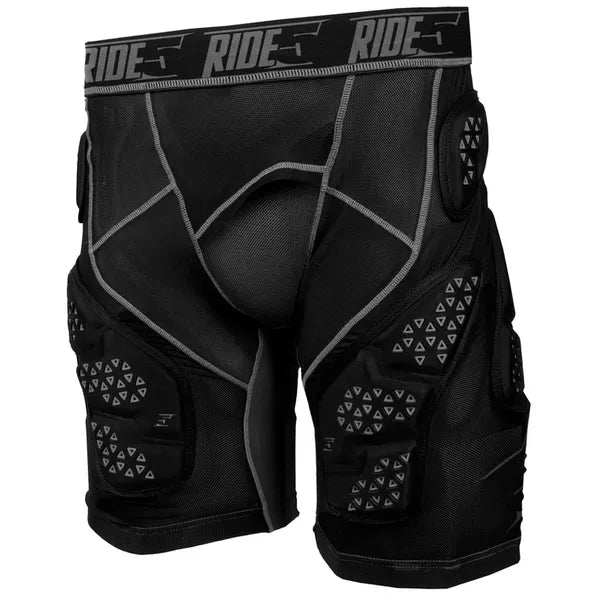 Short de Protection de Motoneige R-Mor Noir, de face