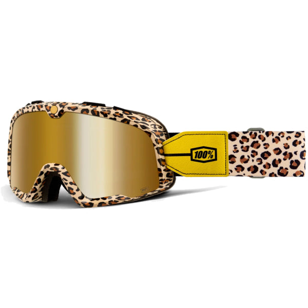 Lunette de Motocross Barstow Lentille Miroir 100% noir et or