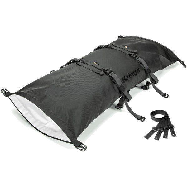 Sac Imperméable de Moto Rollpack-40 Noir déroulé de face