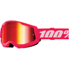 Lunettes de Motocross Strata 2 à Lentille Miroir Junior 100% Rose