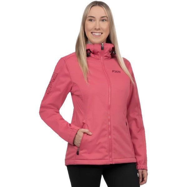 Manteau Pulse Softshell Femme FXR rose