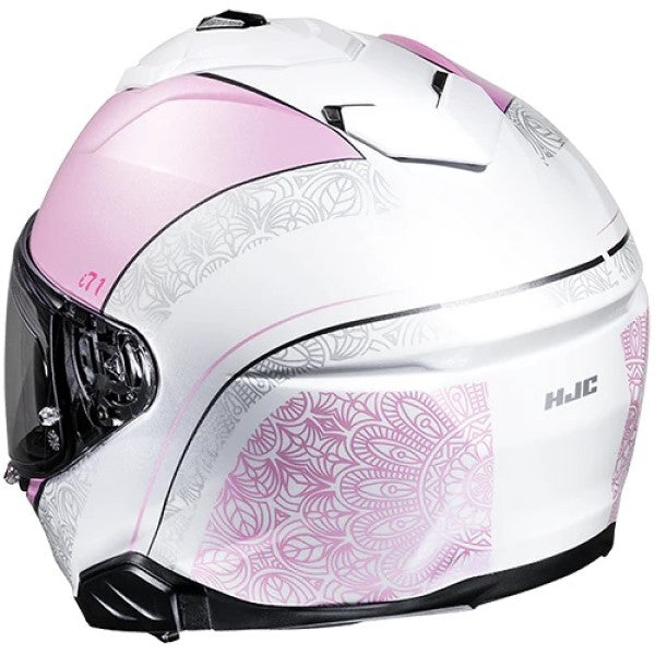 Casque Intégral de Moto i71 Sera HJC rose, arrière