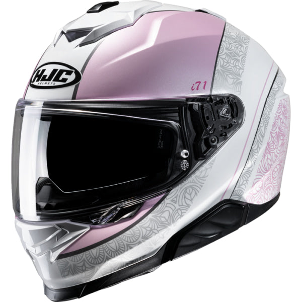 Casque Intégral de Moto i71 Sera HJC rose, de 3/4