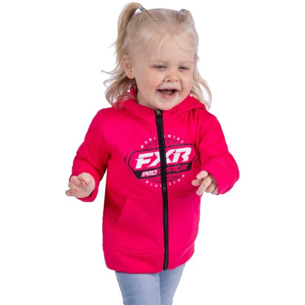 Coton Ouaté Race Division Tech FXR Enfant rose, de face