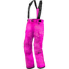 Pantalon de Motoneige Kicker Enfant FXR rose, de face