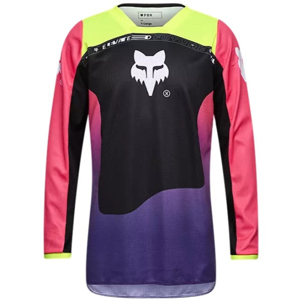 Chandail de Motocross 180 Elevated Junior Fox rose, de face