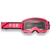 Lunette de Motocross Main Drive Fox rose, de face