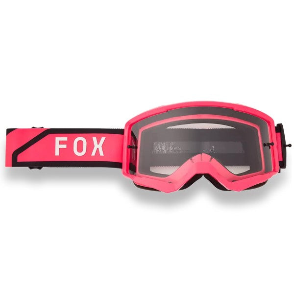 Lunette de Motocross Main Drive Fox rose, de face