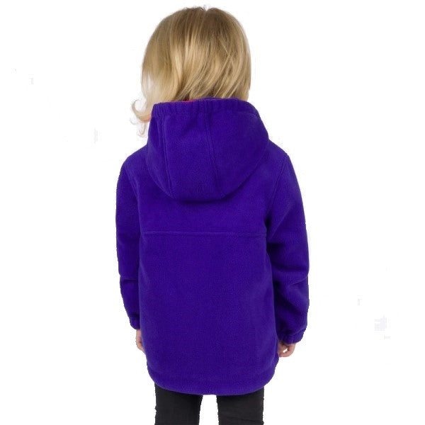 Manteau Ride Reversible Enfant FXR mauve et rose, côté mauve de dos