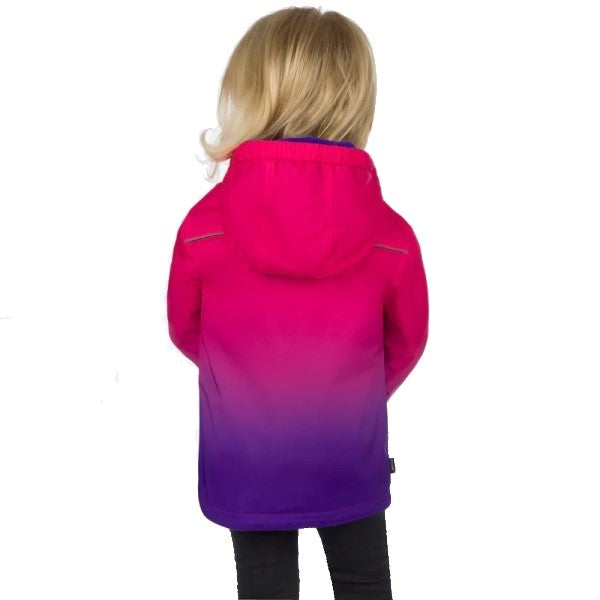 Manteau Ride Reversible Enfant FXR mauve et rose, côté rose de dos