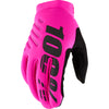 Gants de Motocross Brisker pour Femmes 100% rose et noir