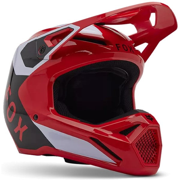 Casque de Motocross V1 Lean Fox rouge