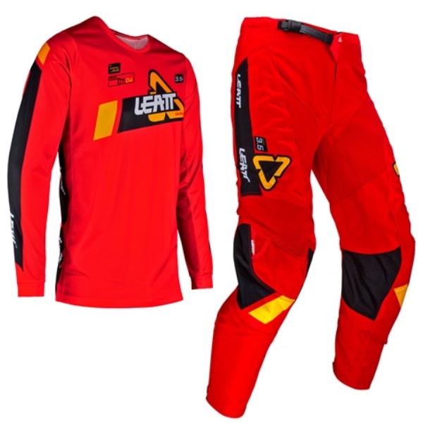 Ensemble de Motocross Ride 3.5 Junior Leatt rouge