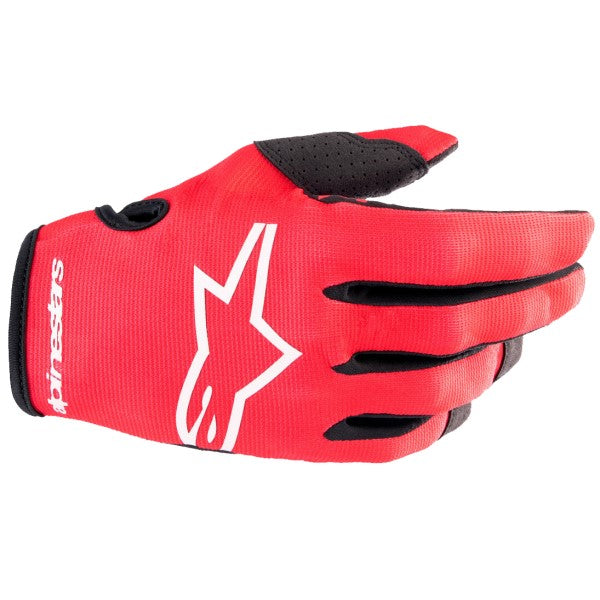 Gants de Motocross Radar Junior Alpinestars rouge