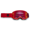 Lunette de Motocross Main Lentille Miroir Fox rouge