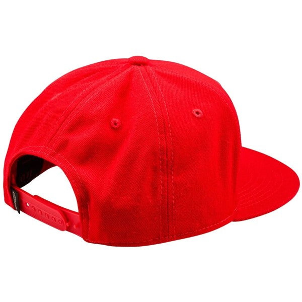 Casquette à Visière Plate Signature Troy Lee Designs rouge, arrière