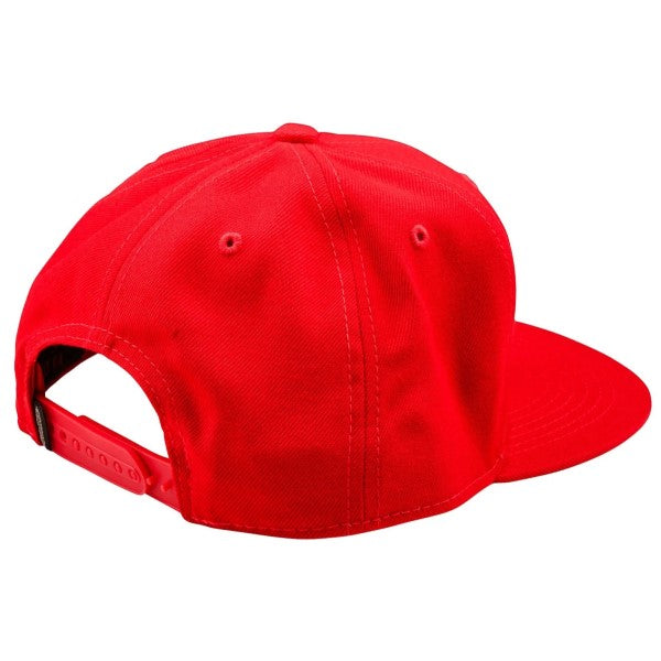 Casquette à Visière Plate Badge rouge, de dos