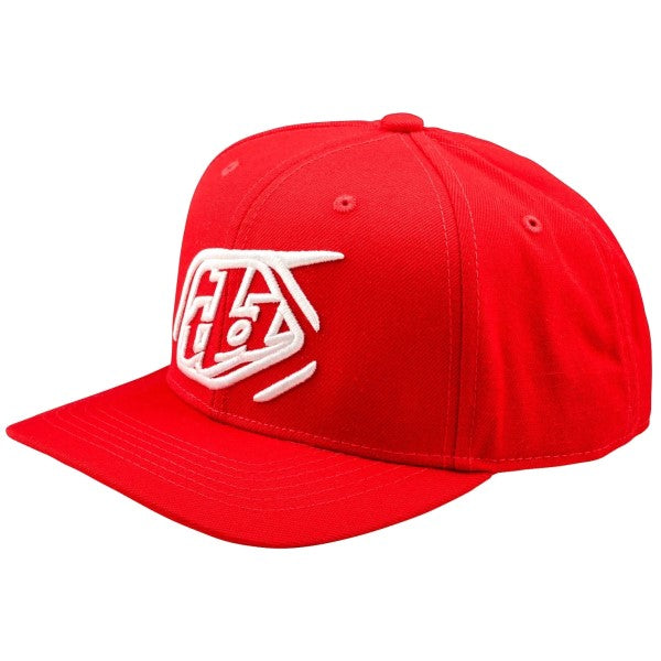 Casquette Curved Badge Troy Lee Designs rouge, avant