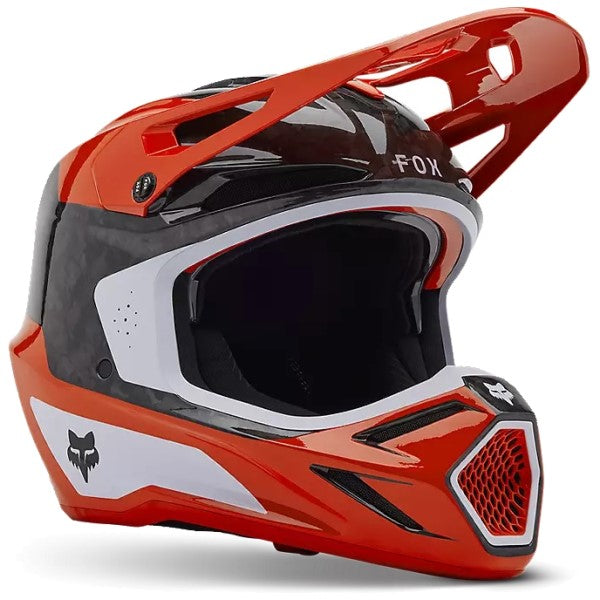 Casque de Motocross V3 RS Infinite Fox rouge, de 3/4