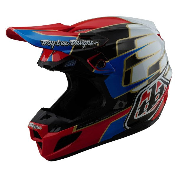 Casque de Motocross SE5 Composite Speed MIPS Troy Lee Designs rouge, de 3/4