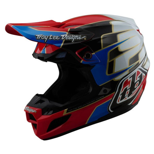 Casque de Motocross SE5 Composite Speed MIPS Troy Lee Designs rouge, de 3/4