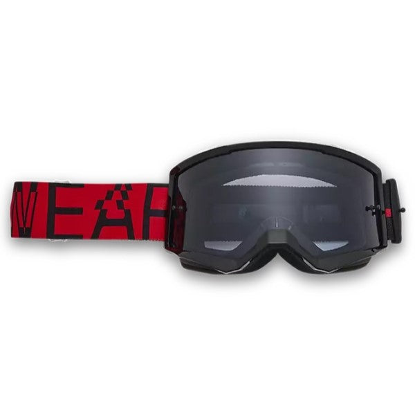 Lunette de Motocross Main Race Spec Lentille Miroir Fox rouge, de face