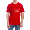T-Shirt Checkered Flag Tri-blend Klim rouge, de face