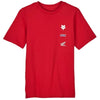 T-Shirt Fox x Honda Premium Junior Fox rouge, de face