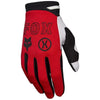 Gants de Motocross 180 Flow Fox rouge, dessus