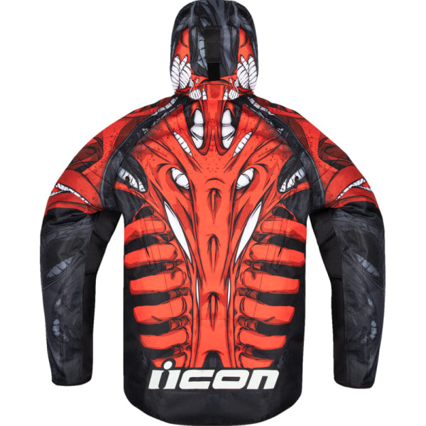 Manteau de Moto Airform Manik'RR Icon rouge, de dos