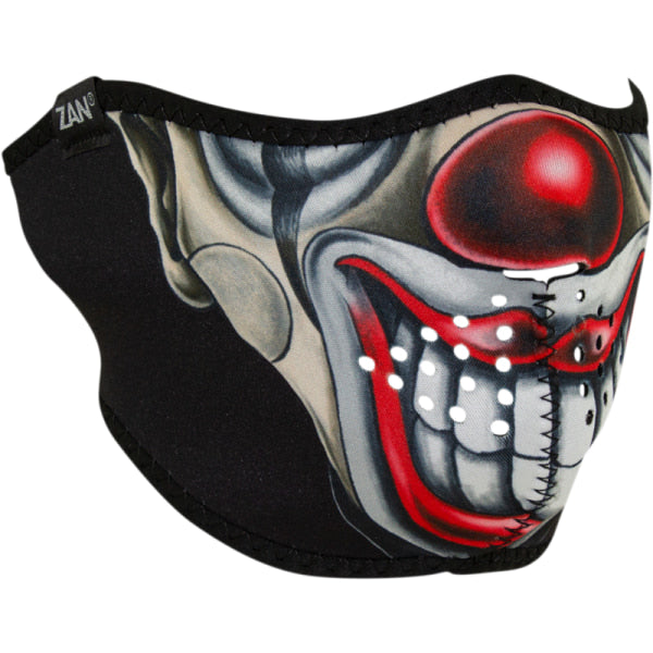 Demi-Masque de Moto Néoprène - Zan Head Gear rouge et blanc