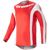 Chandail de Motocross Techstar Arch Alpinestars rouge et blanc, de face