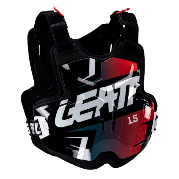 Plastron de Motocross 1.5 Torque Leatt rouge et bleu