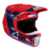Casque de Motocross 3.5 V25 Junior Leatt rouge et bleu, de 3/4