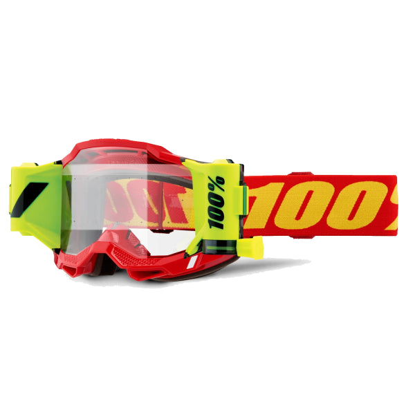 Lunettes de Motocross Accuri 2 Forecast Roll-Off 100% rouge et jaune