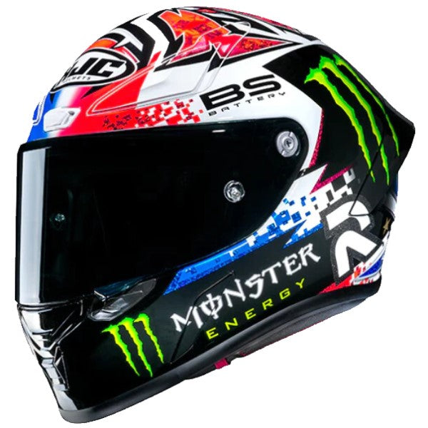 Casque Intégral de Moto RPHA 1 Quartararo HJC rouge et multicolore