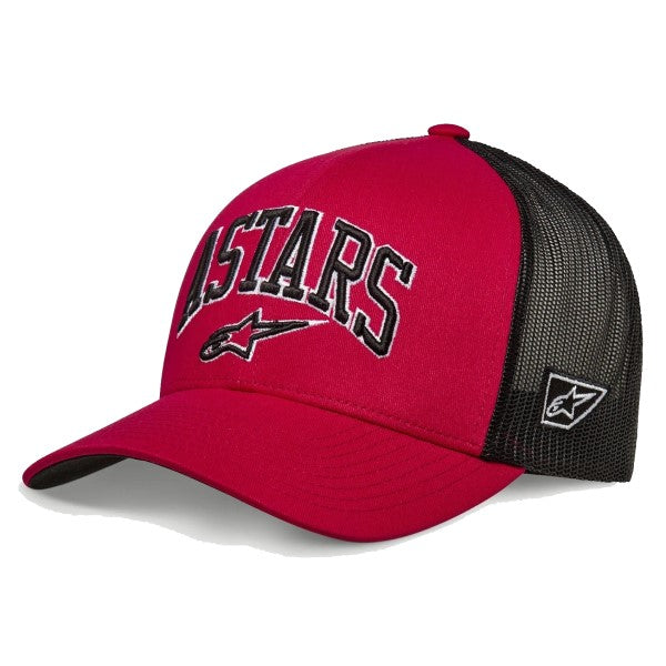 Casquette Dunker Trucker Alpinestars rouge et noir