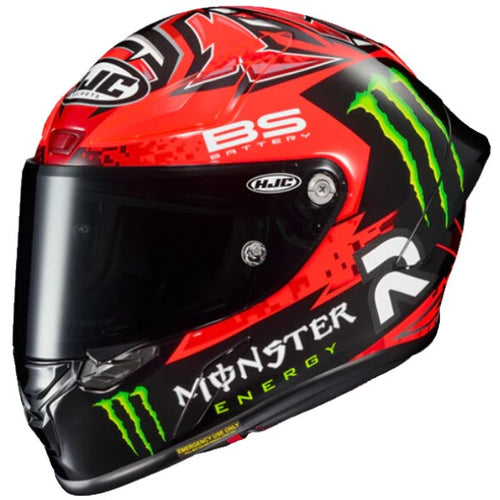 Casque Intégral de Moto RPHA 1 Quartararo HJC rouge et noir
