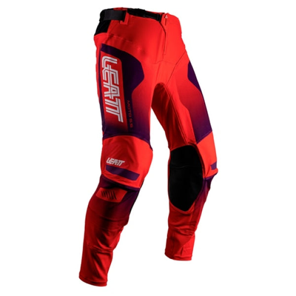 Pantalon de Motocross 5.5 I.K.S Leatt rouge et noir