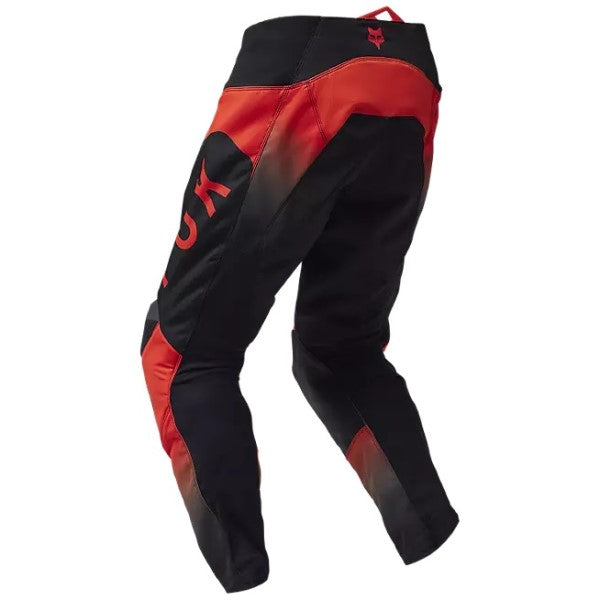 Pantalon de Motocross 180 Lean Fox rouge et noir, de dos