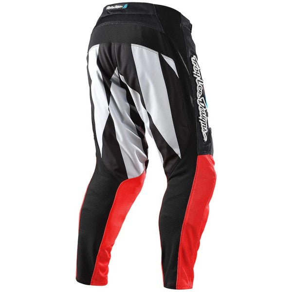 Pantalon de Motocross GP Air Warped Troy Lee Designs rouge et noir, de dos