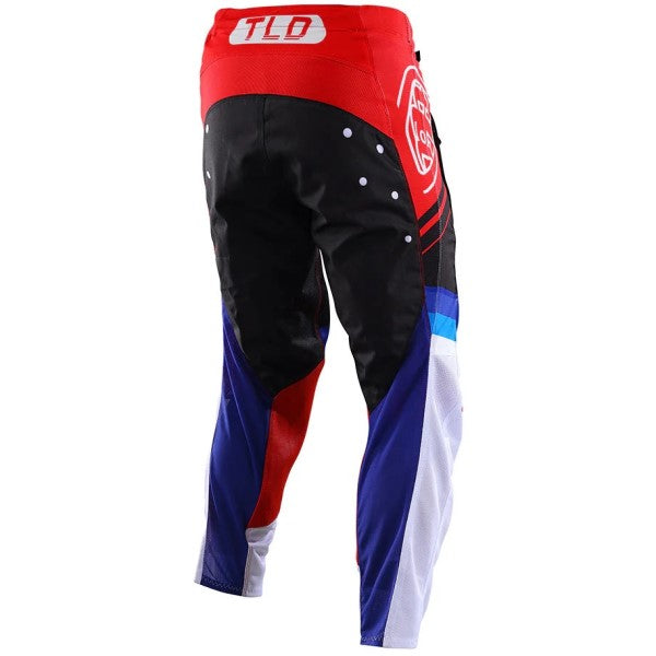 Pantalon de Motocross GP Pro Air Apex Troy Lee Designs rouge et noir, de dos