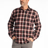 Chemise Alderson Midweight Flanelle Klim rouge et noir, de face